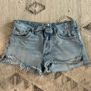 AGOLDE Parker denim shorts jean cut offs size 31